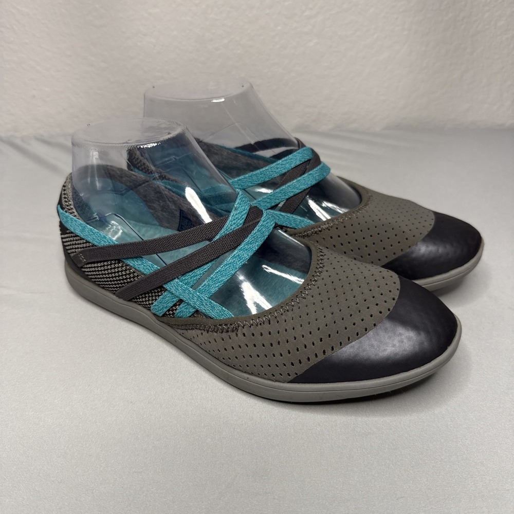 Teva Hydro Life Women's 6.5 Strappy Ballet Slip On Granite Teal 1018309